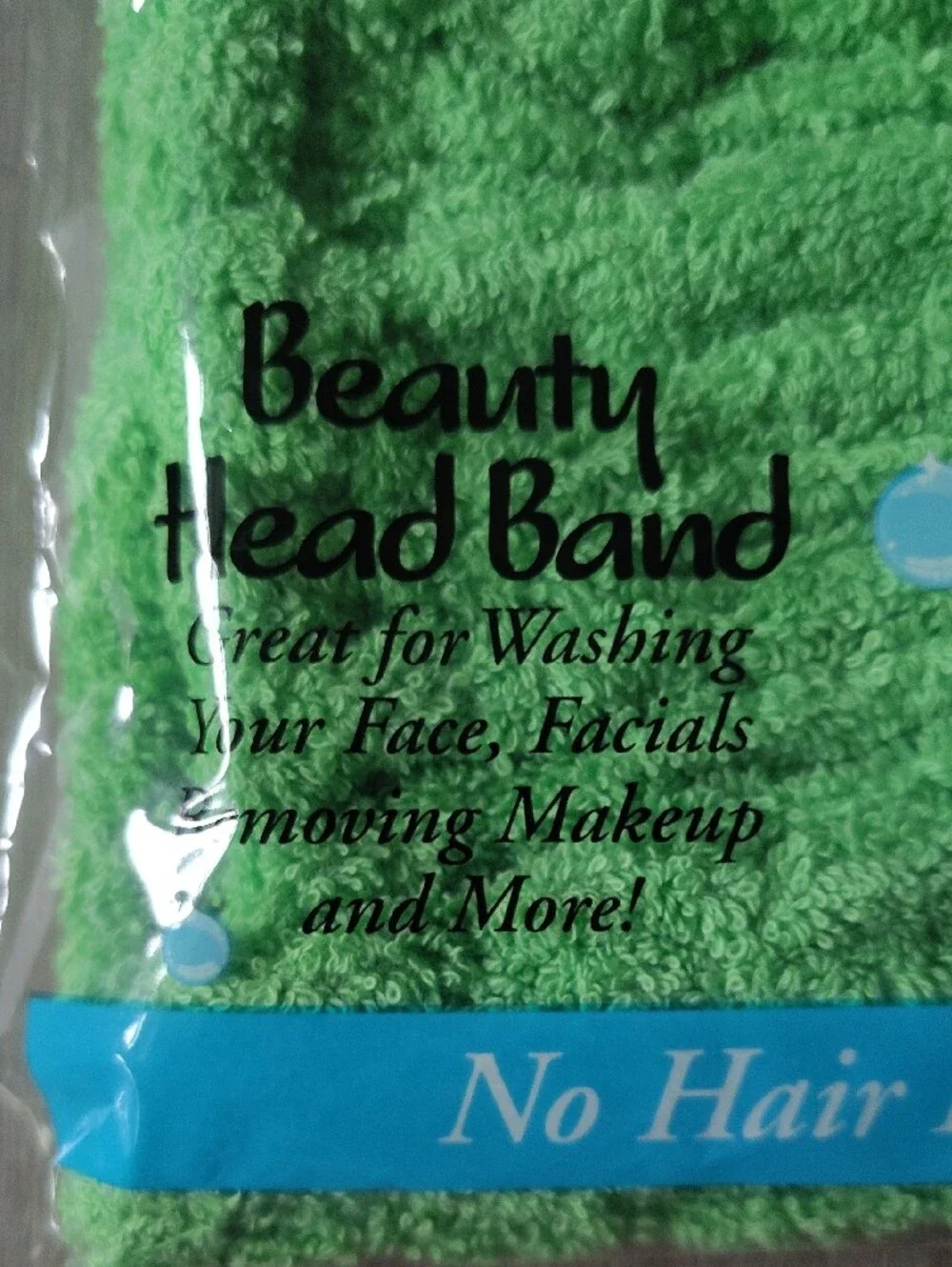 New Turbie Band  Green Cotton Beauty Headband